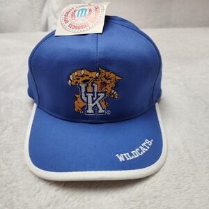 Vintage Kentucky Wildcats 90s CSI Hat Cap Strap Back‎ Men Blue NCAA Basketball